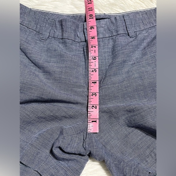 TOMMY HILFIGER Women's Blue Linen Blend Chino Walking Shorts Pockets - Picture 12 of 15